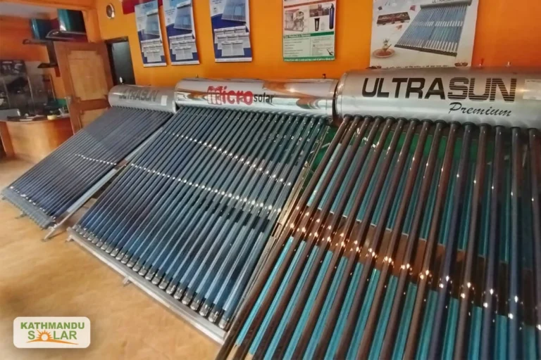 Solar water heater capacity guide Nepal 2026 – how to choose the right size for your family