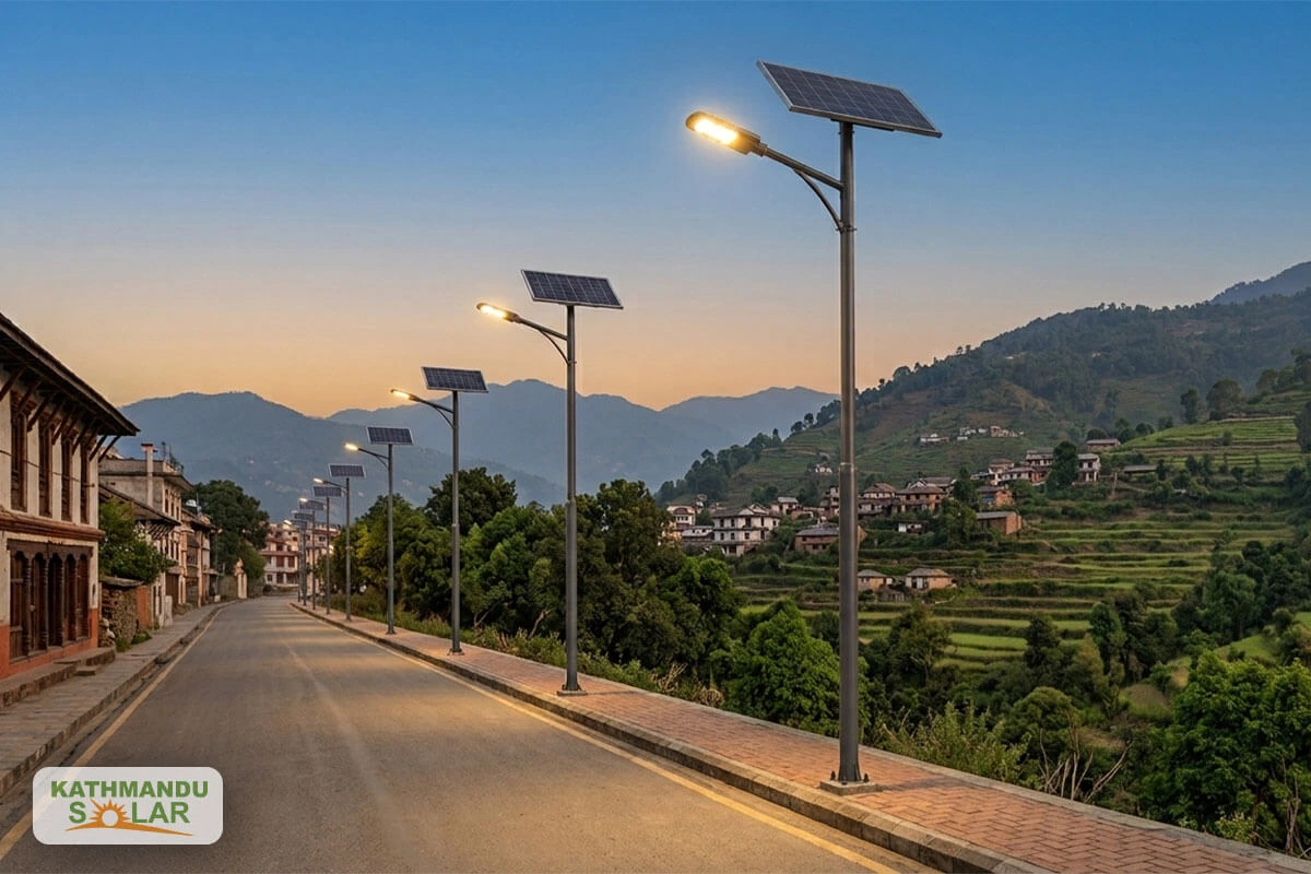 Solar Street Light Installation in Nepal – Kathmandu, Pokhara & Government Projects